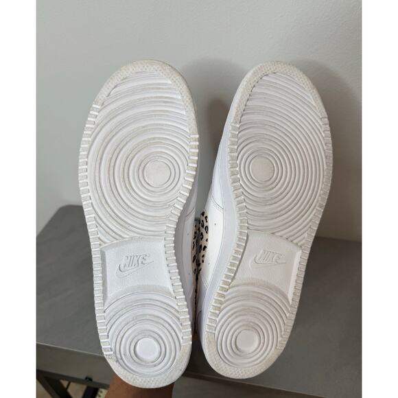 Womens Nike Court Vision Low Shoes White Leopard Print size 10 sneaker shoes - Picture 4 of 8
